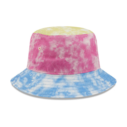 Chapeau Bob Femme Tie Dye Fuselé bleu-rose-jaune NEW ERA