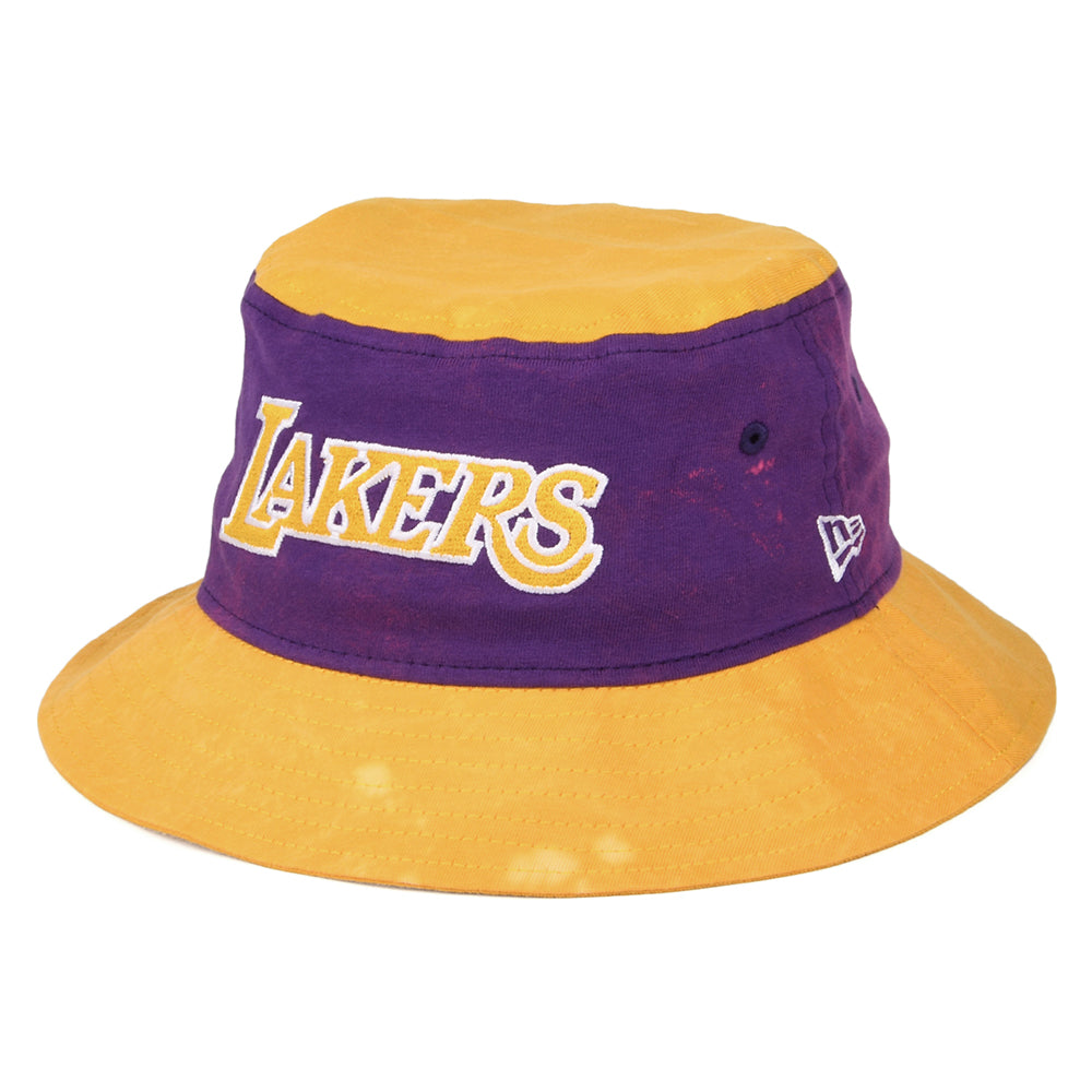 Chapeau Bob NBA Washed Pack L.A. Lakers jaune-violet NEW ERA