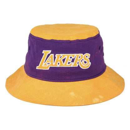 Chapeau Bob NBA Washed Pack L.A. Lakers jaune-violet NEW ERA