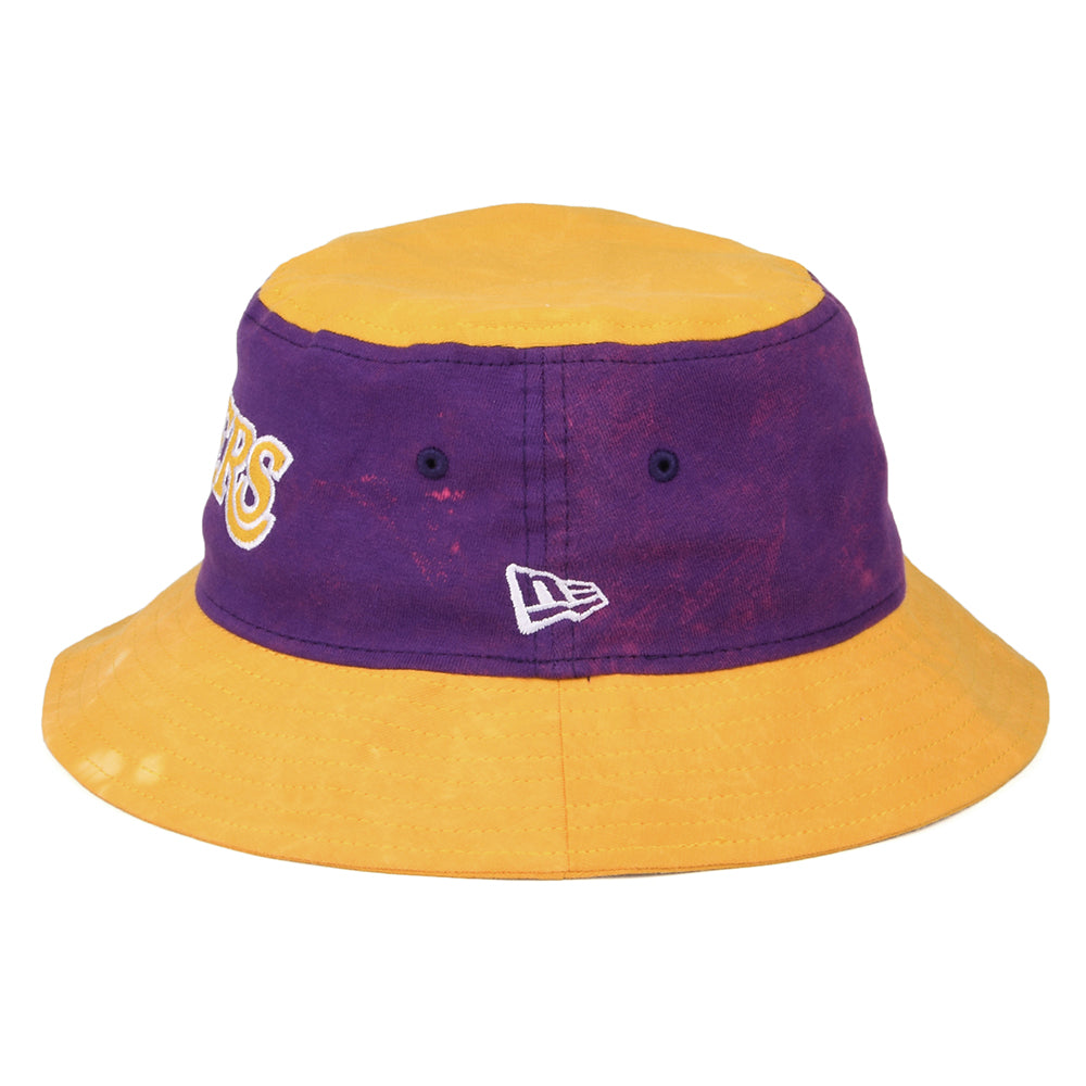 Chapeau Bob NBA Washed Pack L.A. Lakers jaune-violet NEW ERA