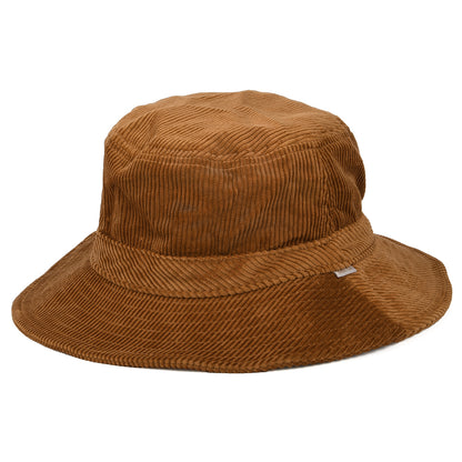 Chapeau Bob Pliable en Velours Côtelé Petra caramel BRIXTON