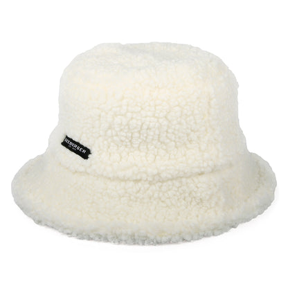 Chapeau Bob Réversible en Sherpa blanc cassé SEEBERGER