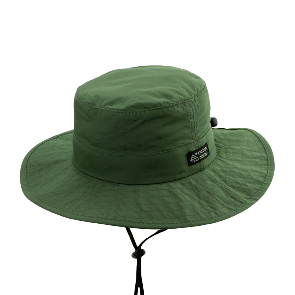 Chapeau Bob Boonie Pliable à Bord Large Evergreen olive DORFMAN PACIFIC