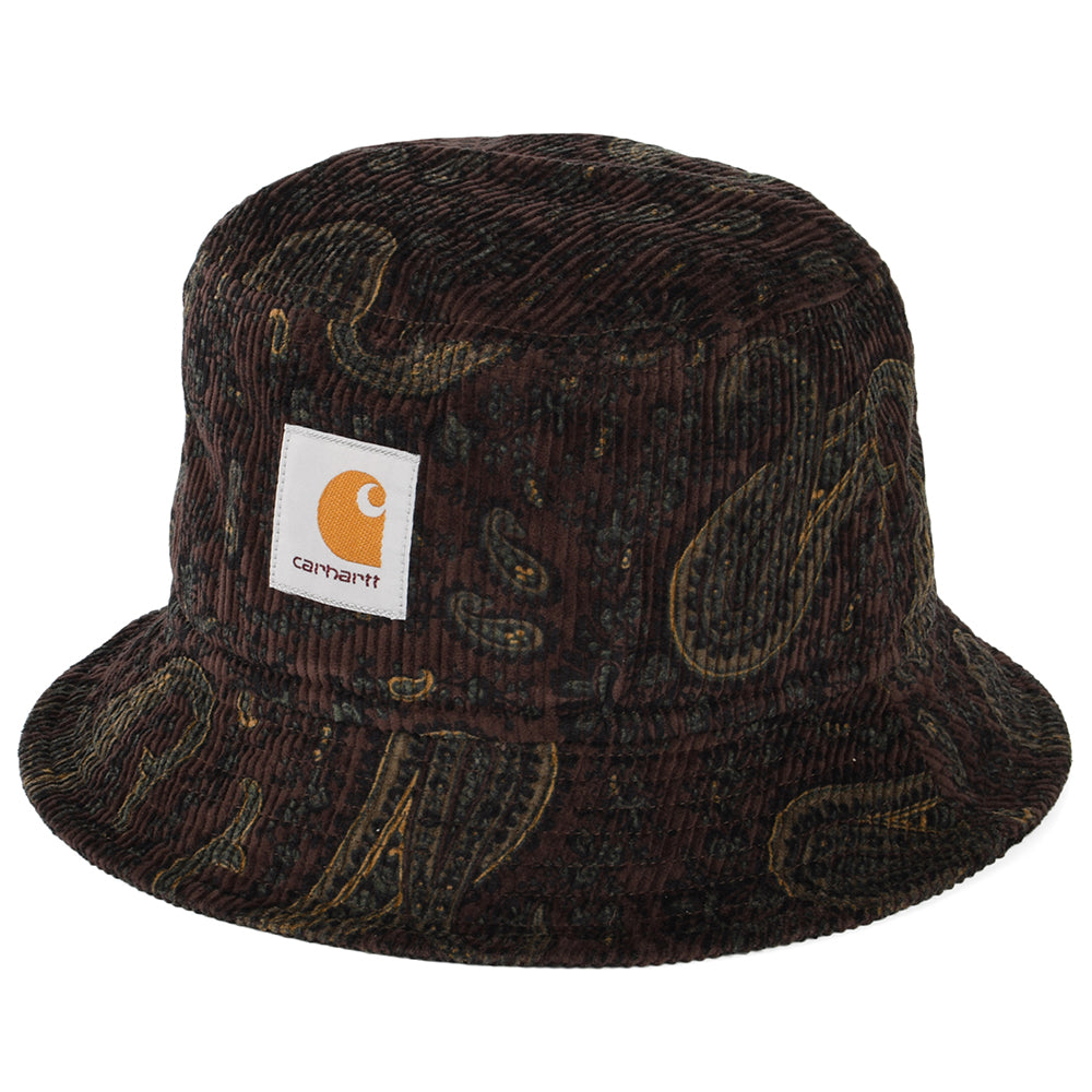 Chapeau Bob en Velours Côtelé Paisley mélange de bordeaux CARHARTT WIP