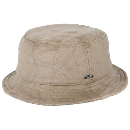 Chapeau Bob Réversible en Imitation Peau de Mouton Reserve sable BRIXTON