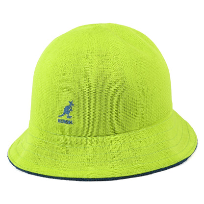 Chapeau Bob Réversible Casual Flip It bleu sarcelle-citron vert KANGOL