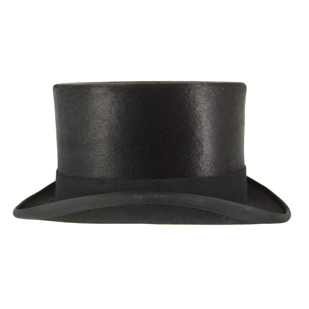 Chapeau Haut de Forme en Fourrure Feutrée Melusine noir CHRISTYS