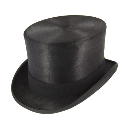 Chapeau Haut de Forme en Fourrure Feutrée Melusine noir CHRISTYS