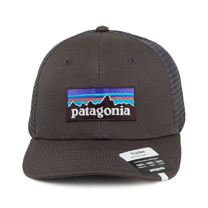 Casquette Trucker en Coton Bio P-6 Logo gris PATAGONIA