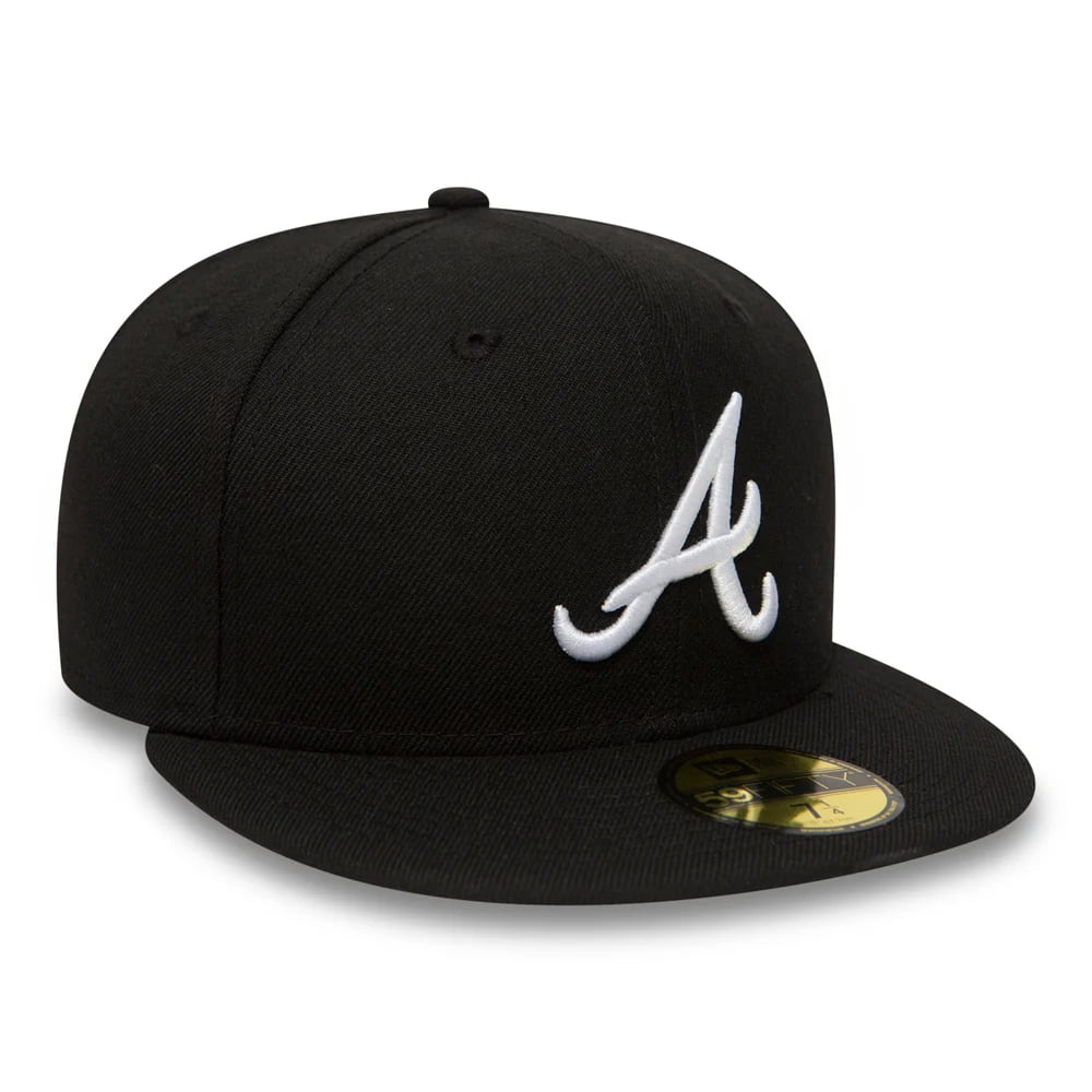 Casquette 59FIFTY MLB League Essential Atlanta Braves noir-blanc NEW ERA