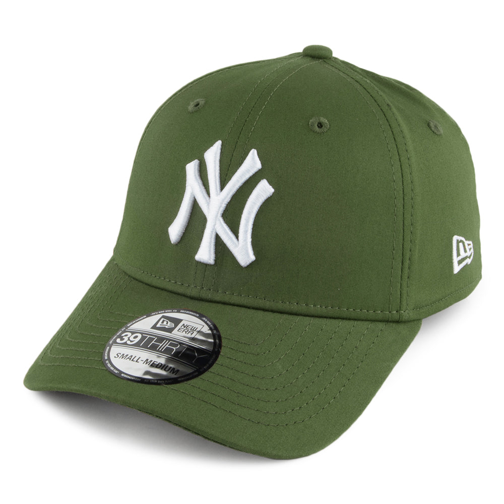 Casquette 39THIRTY MLB League Essential New York Yankees olive-blanc NEW ERA