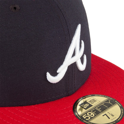 Casquette 59FIFTY MLB On Field AC Perf Atlanta Braves bleu marine-rouge NEW ERA