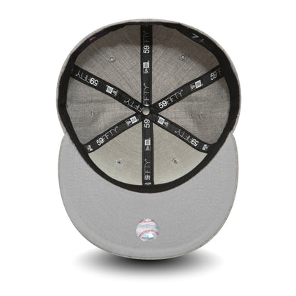 Casquette 59FIFTY MLB League essential New York Yankees gris chiné NEW ERA