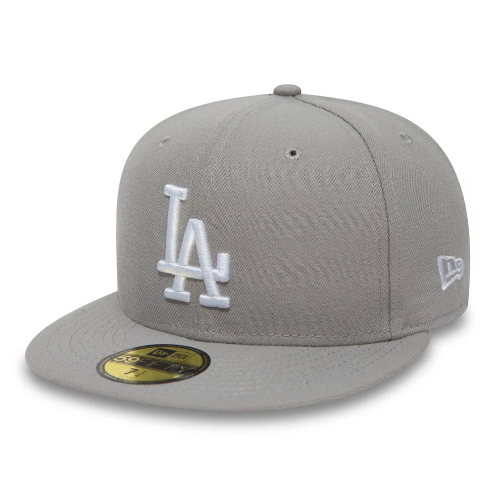 Casquette 59FIFTY MLB League Basic L.A. Dodgers gris NEW ERA