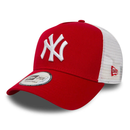 Casquette Trucker A-Frame MLB League Essential New York Yankees rouge NEW ERA