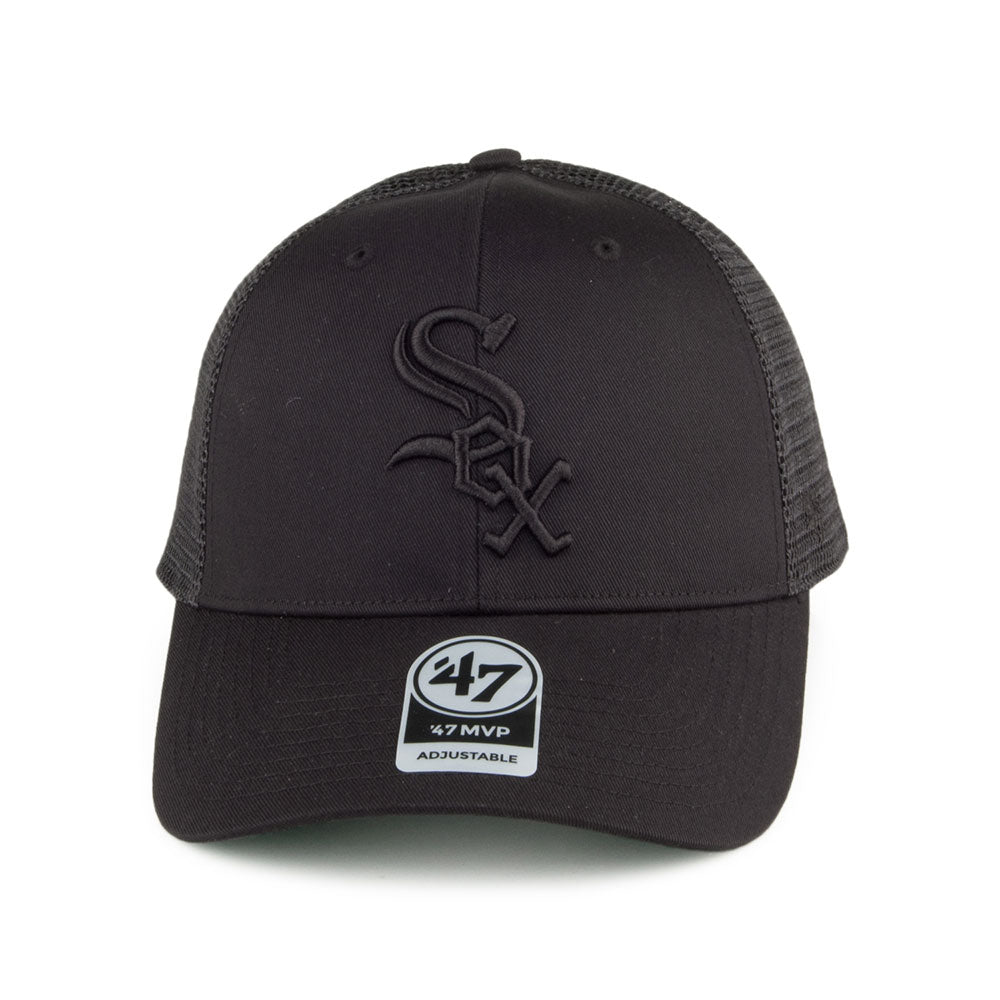 Casquette Trucker Branson MVP Chicago White Sox noir sur noir 47 BRAND