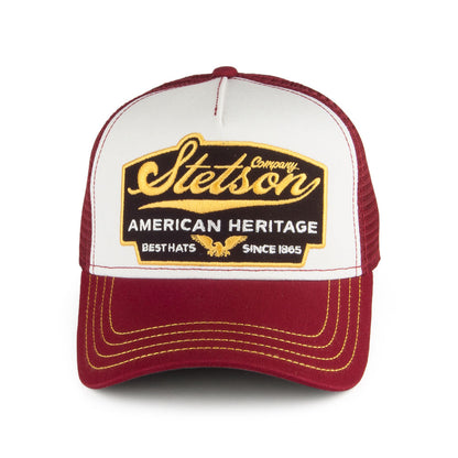 Casquette Trucker American Heritage bordeaux STETSON
