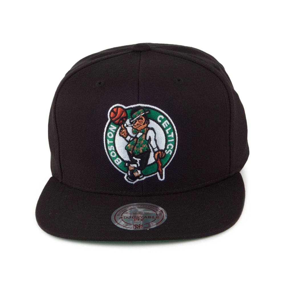 Casquette Snapback Wool Solid Boston Celtics noir MITCHELL & NESS