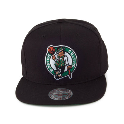 Casquette Snapback Wool Solid Boston Celtics noir MITCHELL & NESS