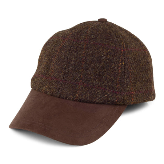 Casquette en HARRIS TWEED tourbe FAILSWORTH