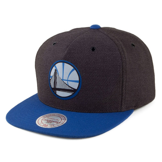 Casquette Snapback Woven Reflective Golden State Warriors charbon-bleu MITCHELL & NESS