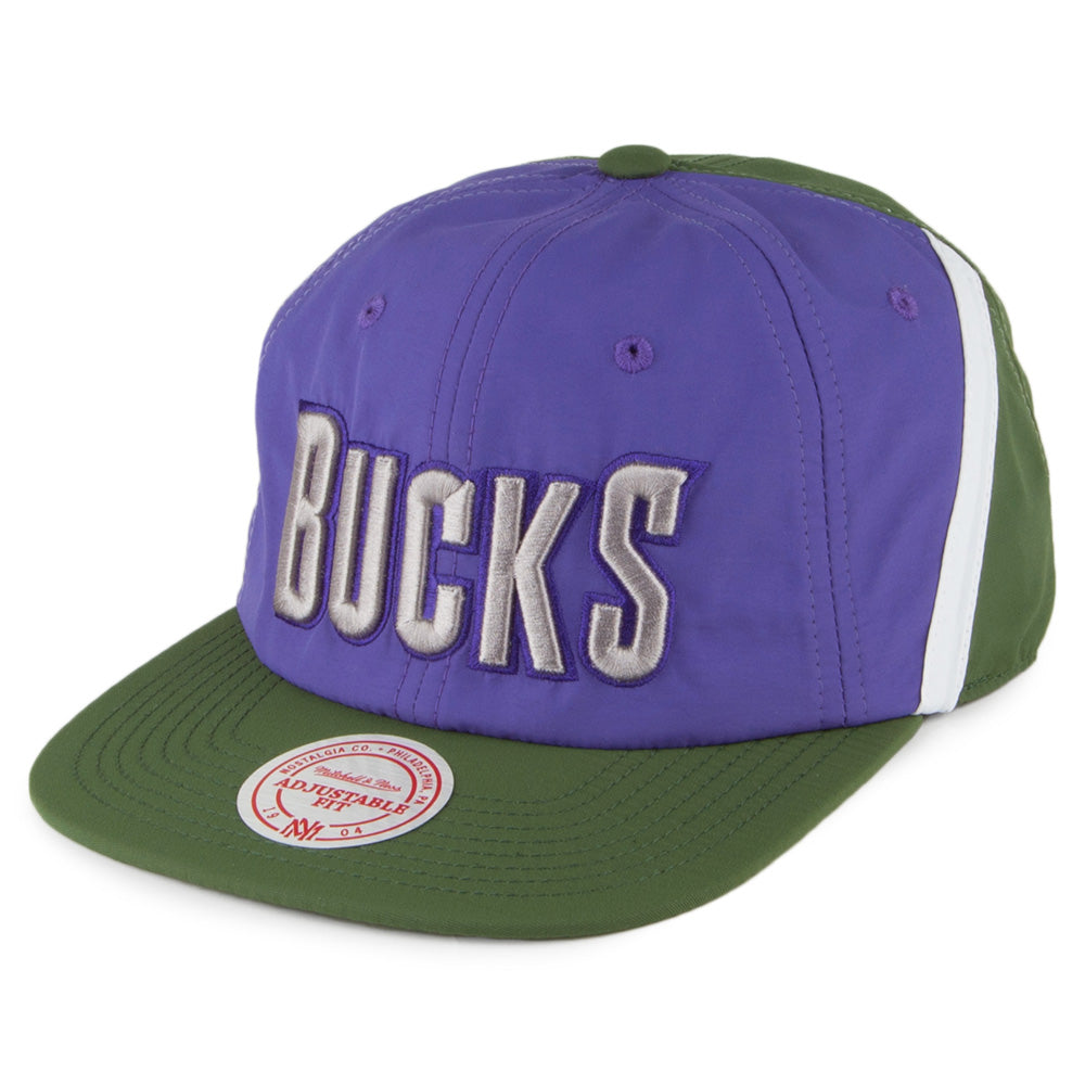 Casquette Snapback Anorak Milwaukee Bucks violet-vert MITCHELL & NESS