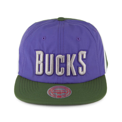 Casquette Snapback Anorak Milwaukee Bucks violet-vert MITCHELL & NESS