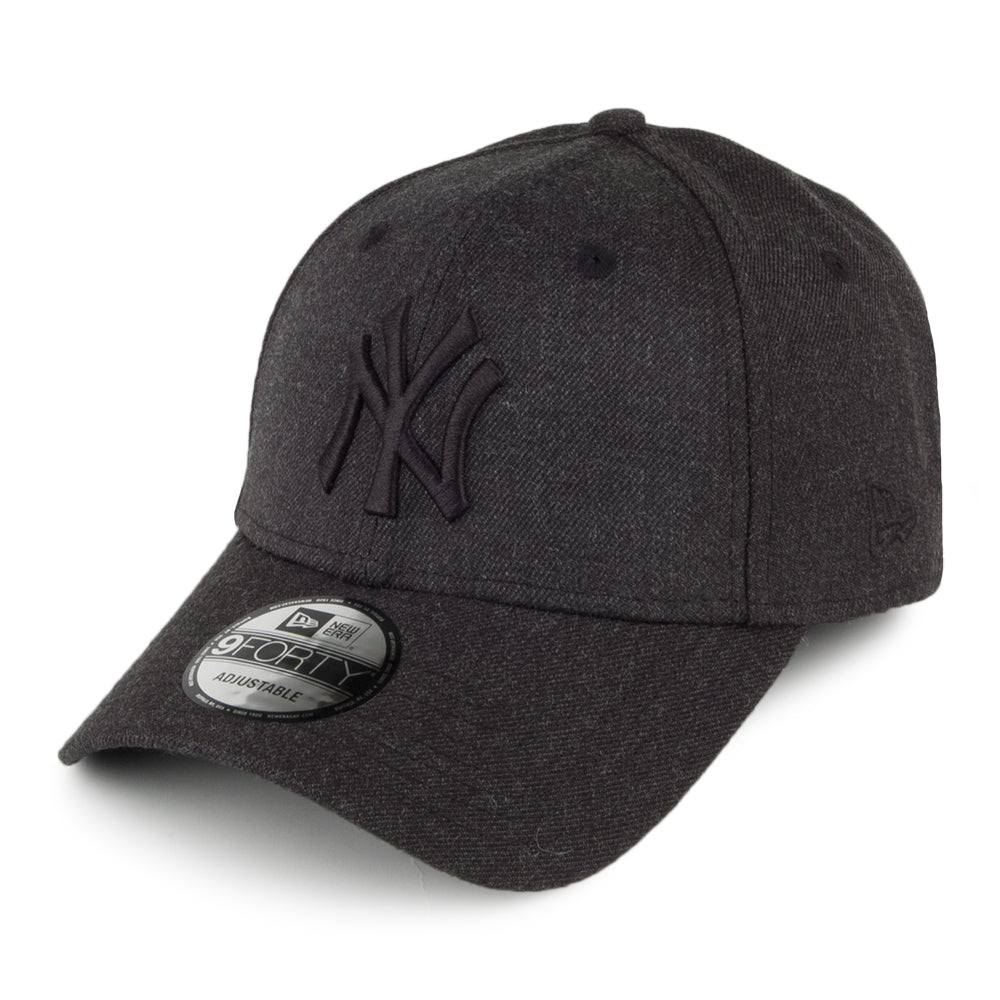 Casquette 9FORTY Heather Essential New York Yankees noir chiné NEW ERA