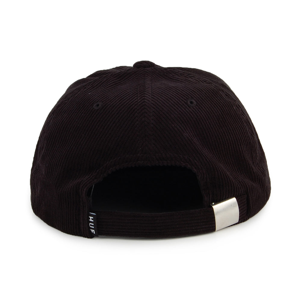 Casquette Strapback en Velours Côtelé Archive noir HUF