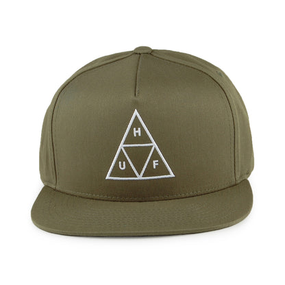 Casquette Snapback Triple Triangle olive HUF