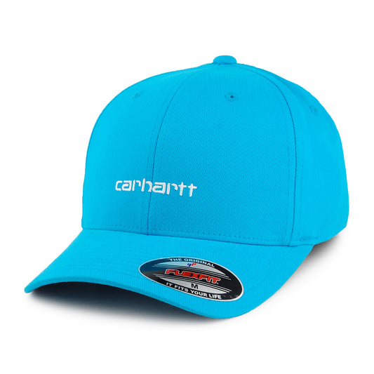 Casquette Flexfit Script bleu sarcelle foncé CARHARTT WIP