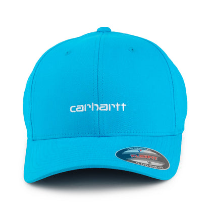 Casquette Flexfit Script bleu sarcelle foncé CARHARTT WIP
