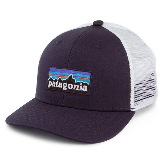 Casquette Trucker Enfant Coton Bio P-6 Logo bleu marine-blanc PATAGONIA
