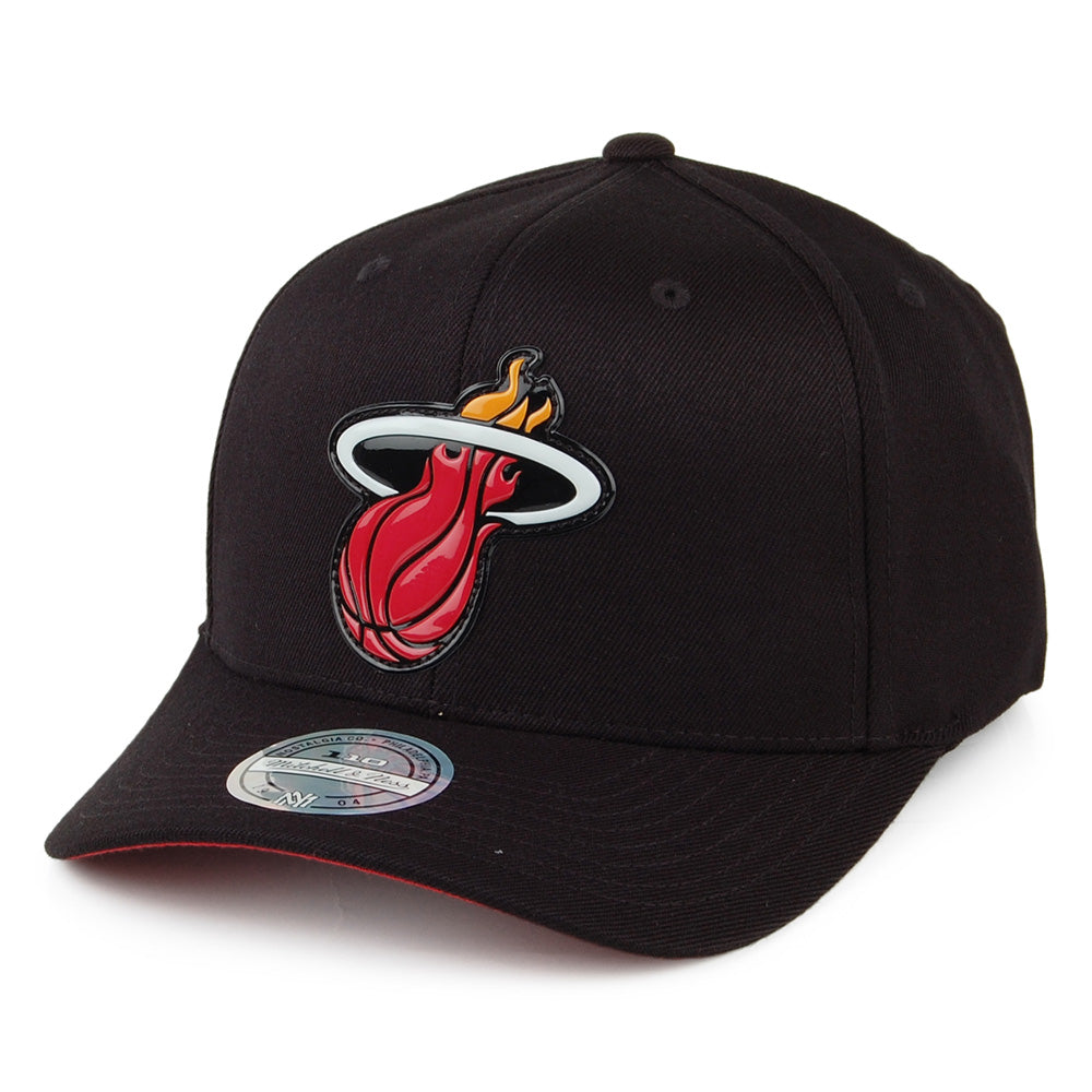 Casquette Snapback Chrome Logo Miami Heat noir MITCHELL & NESS
