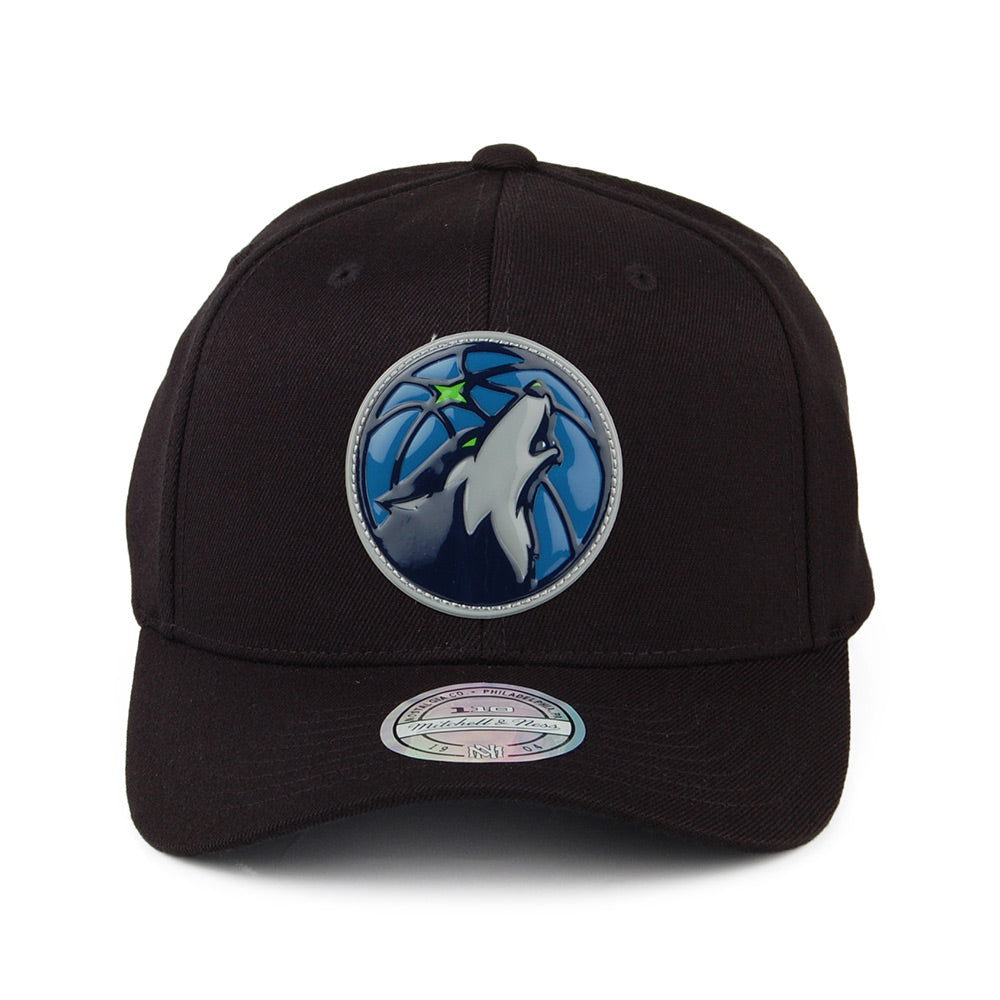 Casquette Snapback Chrome Logo Minnesota Timberwolves noir MITCHELL & NESS
