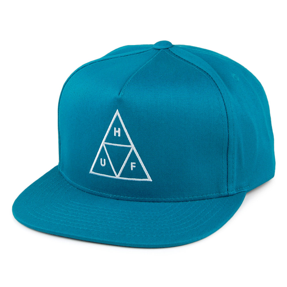 Casquette Snapback Triple Triangle bleu sarcelle HUF