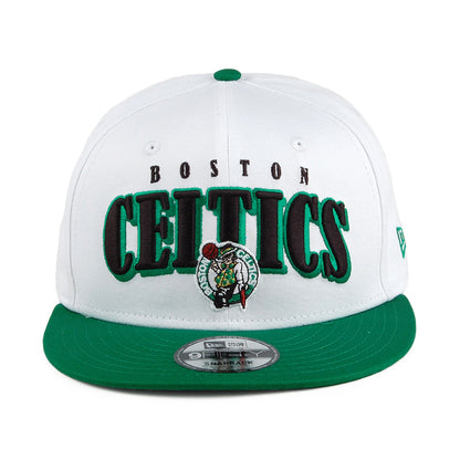 Casquette Snapback 9FIFTY Retro NBA Boston Celtics blanc-vert NEW ERA