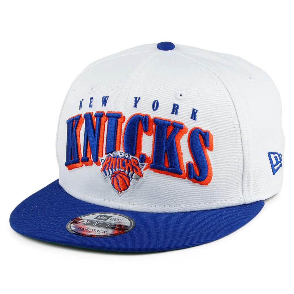 Casquette Snapback 9FIFTY Retro NBA New York Knicks blanc-bleu NEW ERA