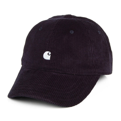 Casquette en Velours Côtelé Harlem bleu marine foncé CARHARTT WIP
