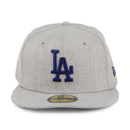 Casquette 59FIFTY MLB Heather Gray L.A. Dodgers gris chiné NEW ERA