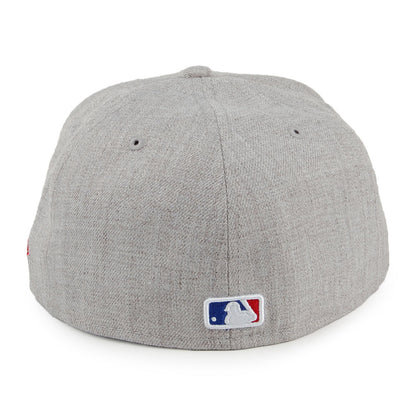 Casquette 59FIFTY MLB Heather Gray Boston Red Sox gris chiné NEW ERA