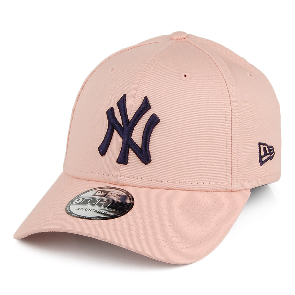 Casquette 9FORTY MLB League Essential New York Yankees rose-bleu marine NEW ERA