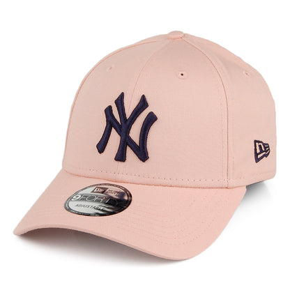 Casquette 9FORTY MLB League Essential New York Yankees rose-bleu marine NEW ERA