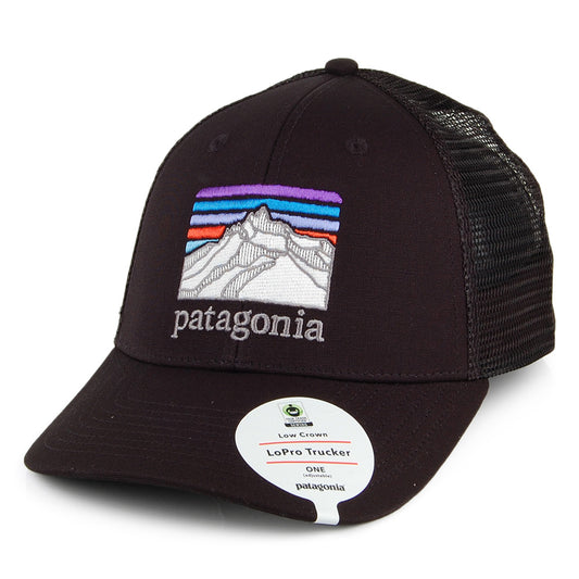 Casquette Trucker en Coton Bio Line Logo Ridge noir PATAGONIA