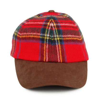 Casquette Tartan en Laine d'Agneau rouge-multi FAILSWORTH