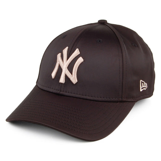 Casquette Femme 9FORTY MLB en Satin New York Yankees noir-rose NEW ERA