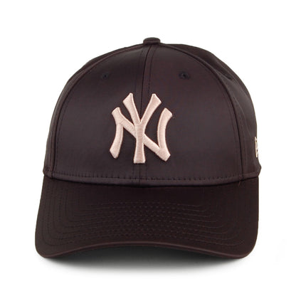 Casquette Femme 9FORTY MLB en Satin New York Yankees noir-rose NEW ERA