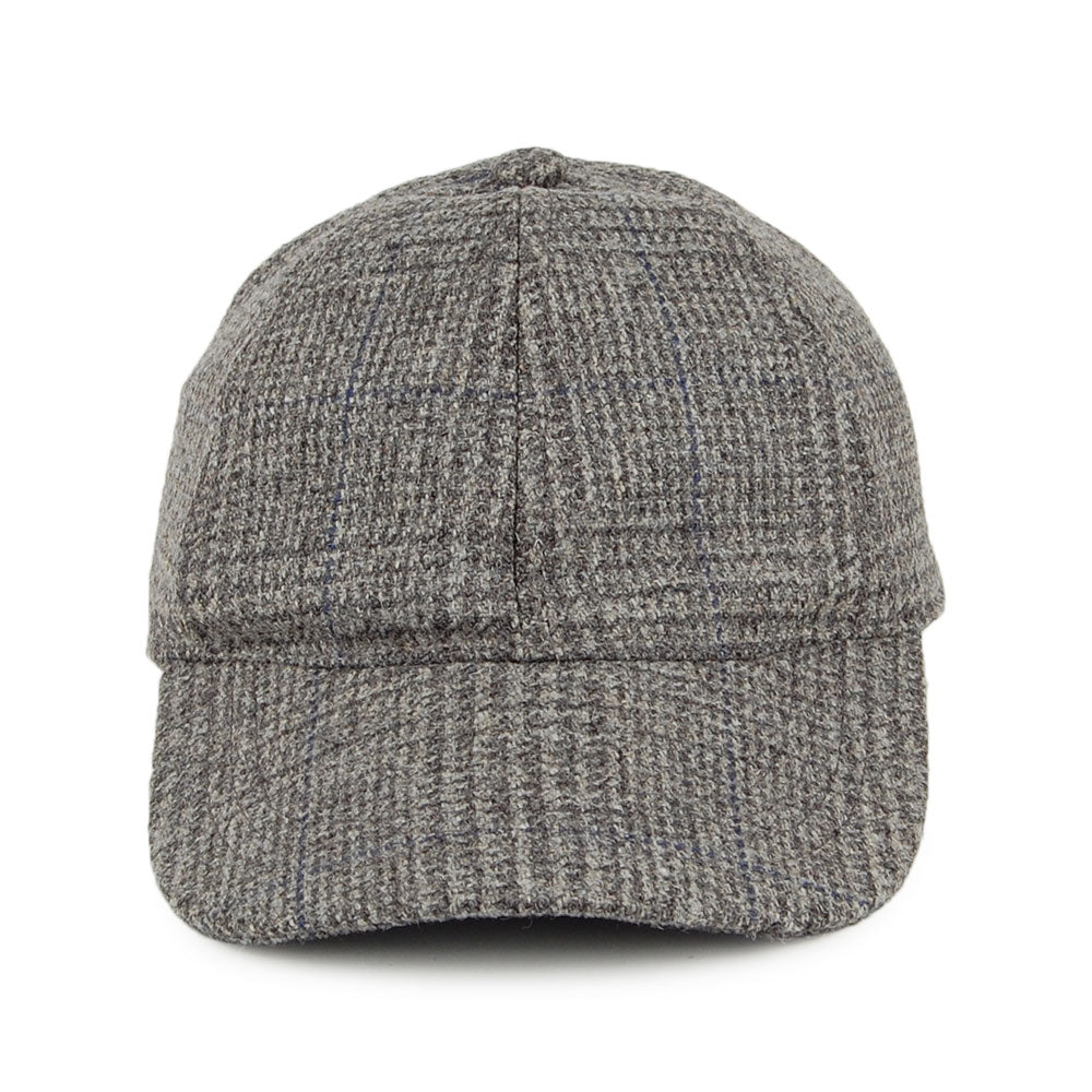Casquette en Tweed Prince-de-Galles gris CHRISTYS