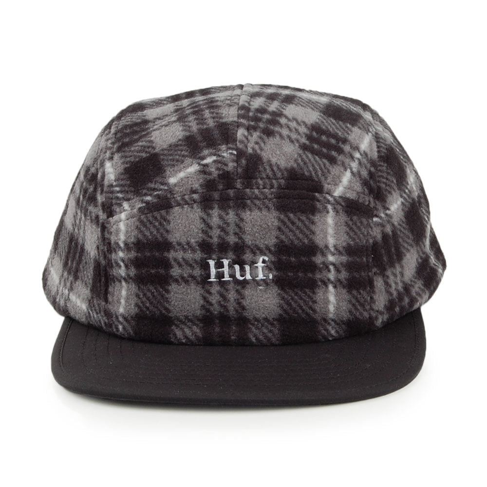 Casquette 5 Panel en Polaire Boroughs Volley noir-blanc HUF