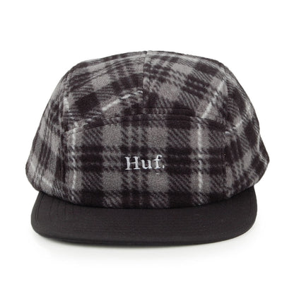 Casquette 5 Panel en Polaire Boroughs Volley noir-blanc HUF